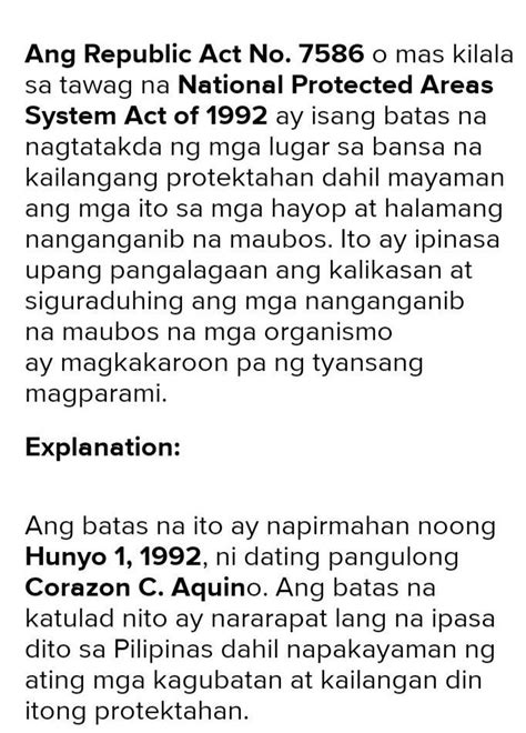 REPUBLIC ACT NO. . Republic act in tagalog